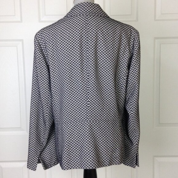 Jones New York Collection Chevron Print Blazer 18W - Picture 4 of 8